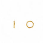 14K Gold Rope Rondelle Charm – 1.5MM by Orlina Fine