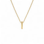 14K Gold Rope Rondelle Charm – 1.5MM - view 3