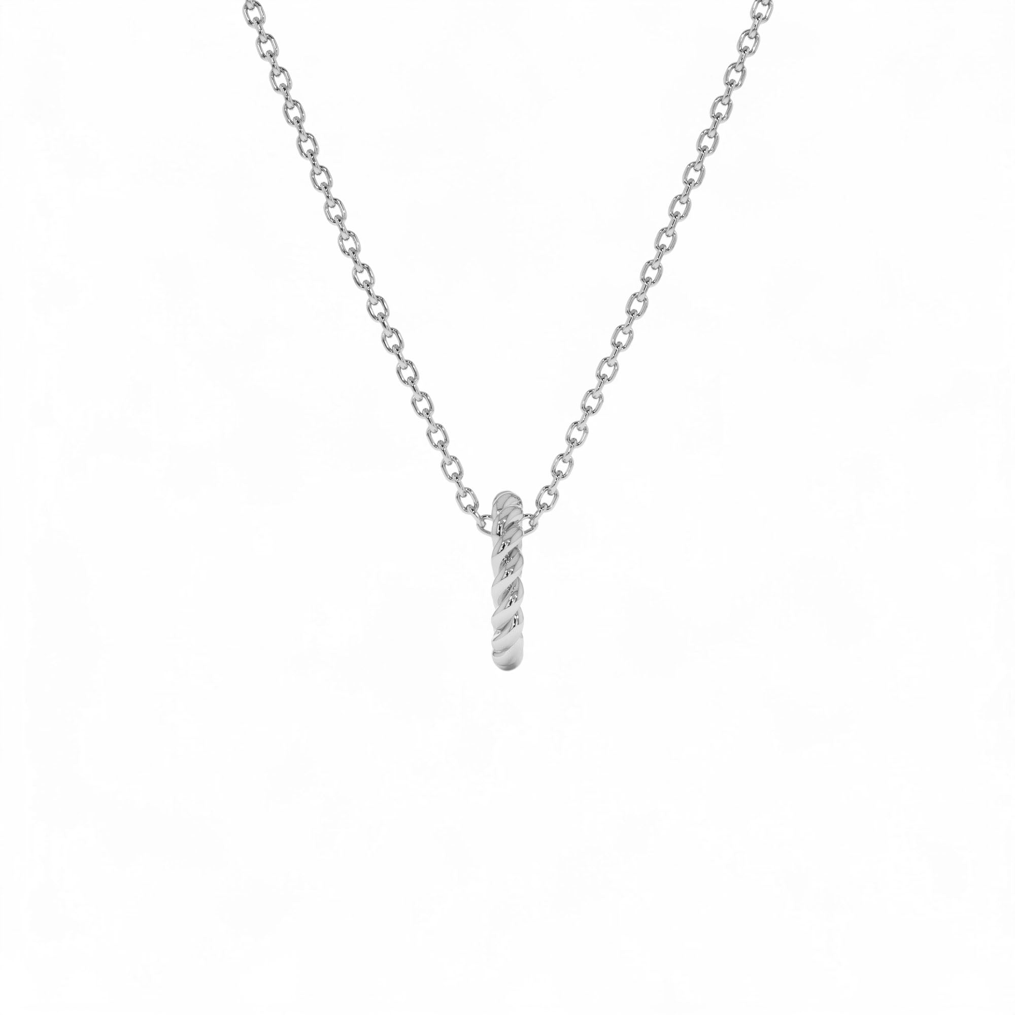 14K Gold Rope Rondelle Charm – 1.5MM - view 4