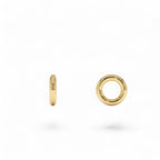 14K Gold Open Rondelle Charm – 2MM by Orlina Fine