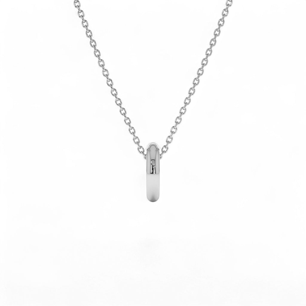 14K Gold Open Rondelle Charm – 2MM - view 3