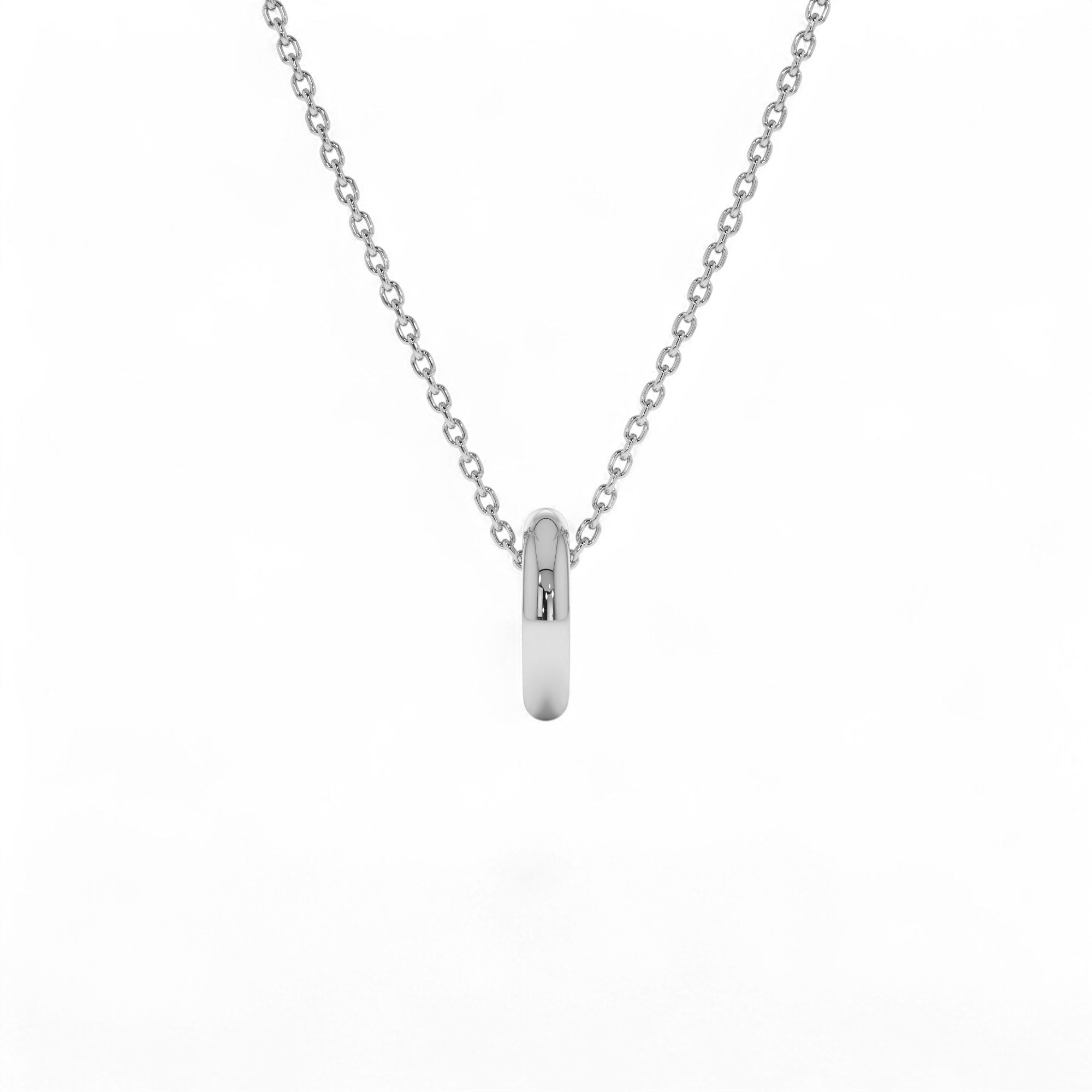 14K Gold Open Rondelle Charm – 2MM - view 3