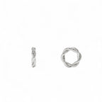 14K Gold Twisted Rondelle Charm – 2MM - view 3