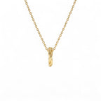 14K Gold Twisted Rondelle Charm – 2MM - view 4