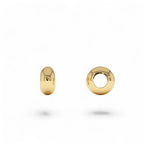 14K Gold Polished Rondelle Charm - 6MM by Orlina Fine