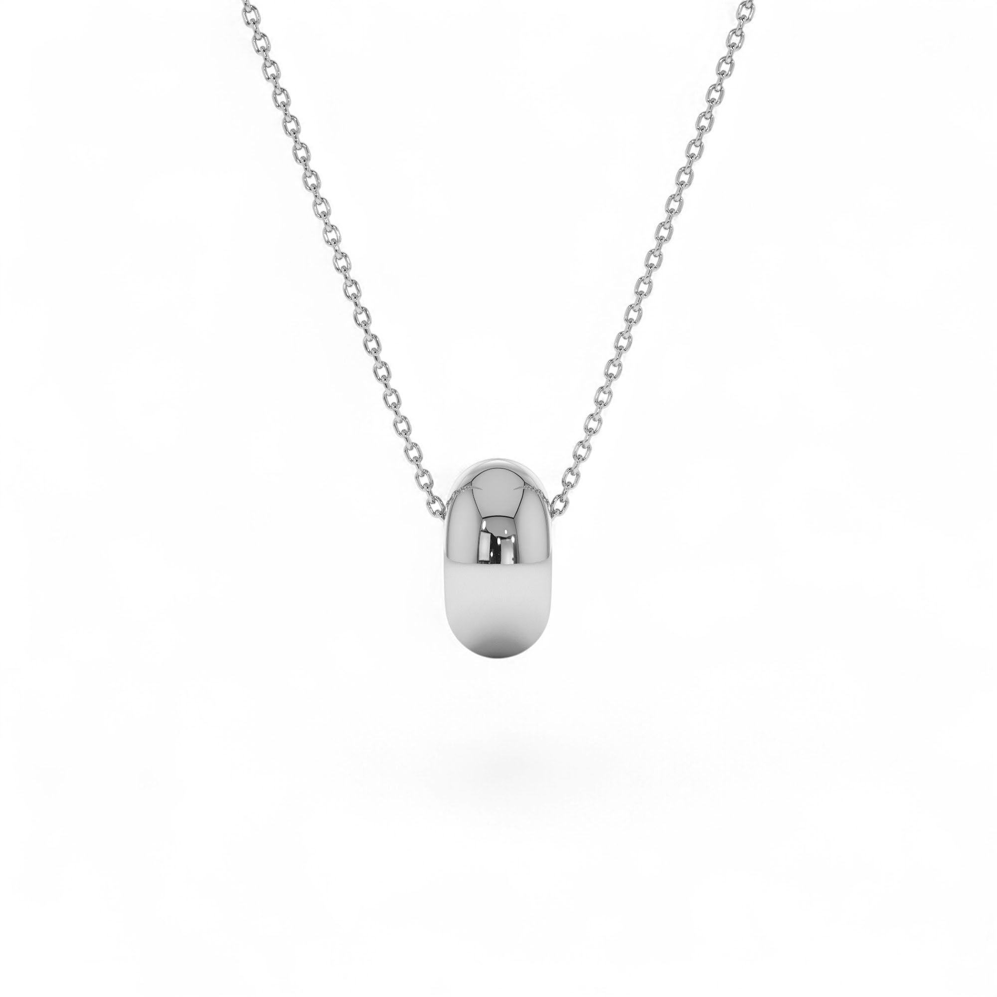 14K Gold Polished Rondelle Charm - 6MM - view 2