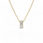 0.80 CTW 14K Prong Setting Lab Grown Baguette Diamond Rondelle Charm - view 3