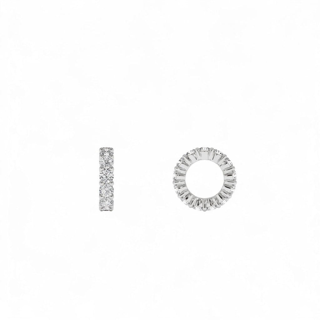 14k Lab Grown Diamond Rondelle Charm - view 2