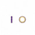 14k Amethyst Rondelle Charm by Orlina Fine