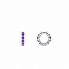 14k Amethyst Rondelle Charm - view 2