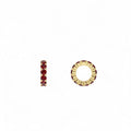 14k Garnet Rondelle Charm by Orlina Fine