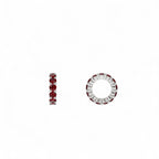 14k Garnet Rondelle Charm - view 2