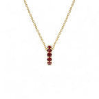 14k Garnet Rondelle Charm - view 3