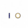 14k Sapphire Rondelle Charm by Orlina Fine