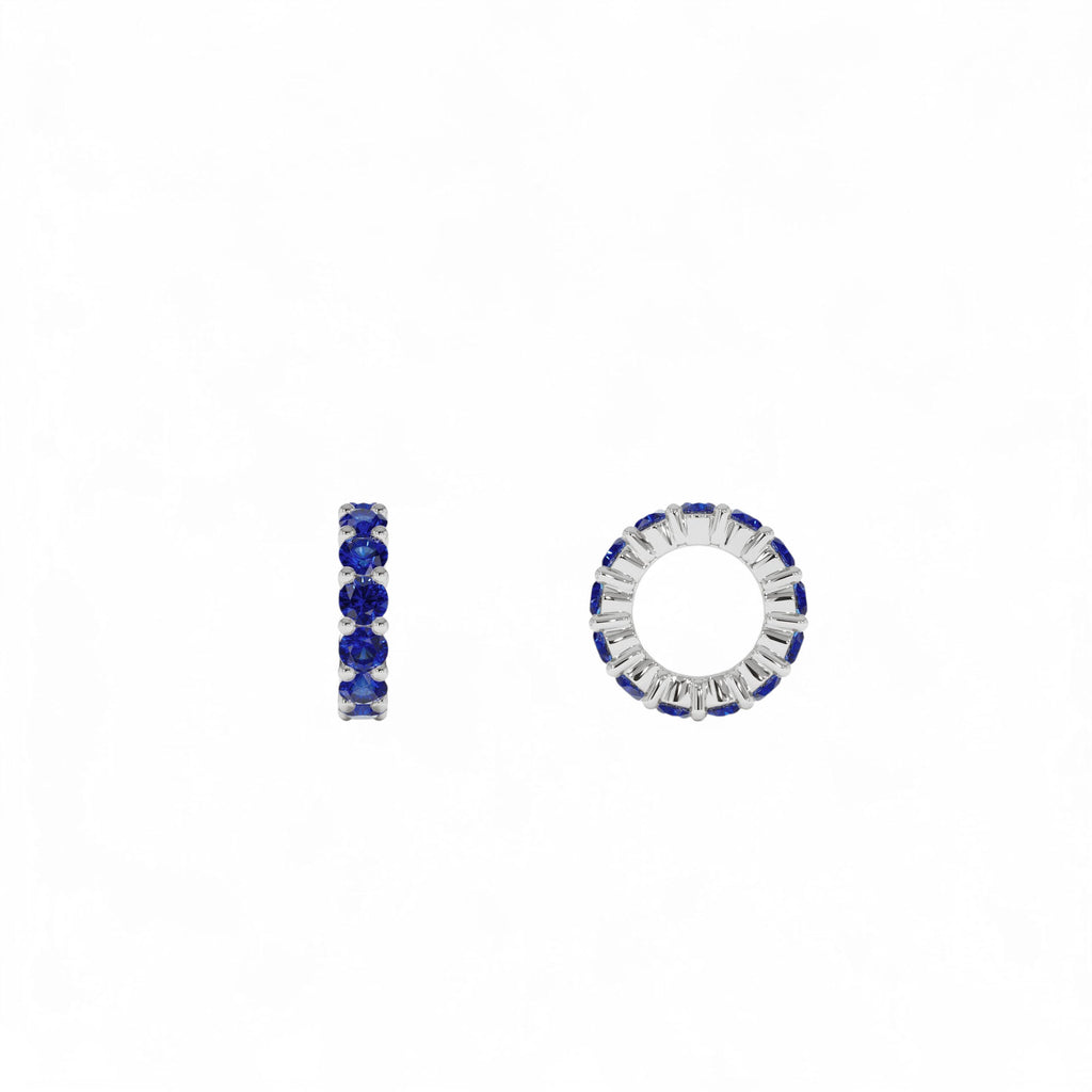 14k Sapphire Rondelle Charm - view 2