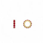 14k Ruby Rondelle Charm by Orlina Fine