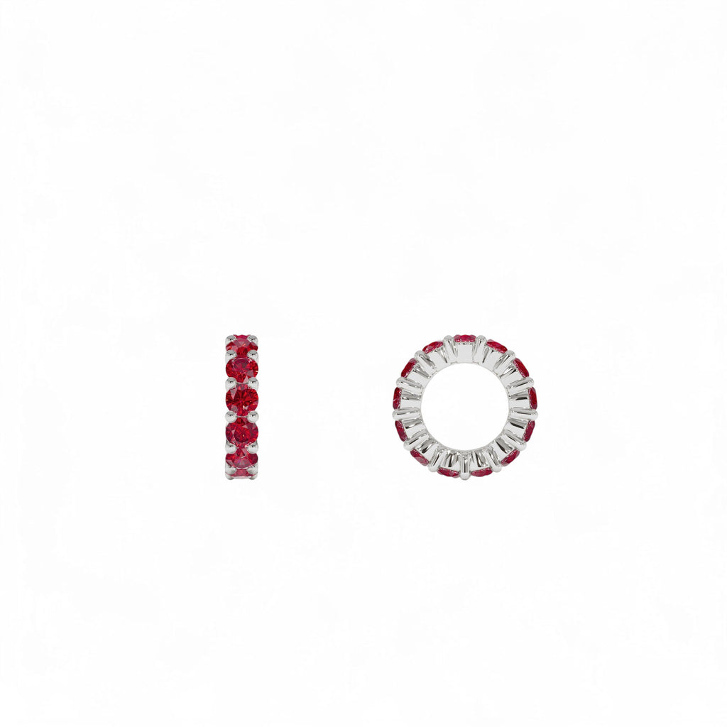 14k Ruby Rondelle Charm - view 2