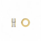 0.85 CTW 14K Lab Grown Baguette Diamond Rondelle Charm by Orlina Fine