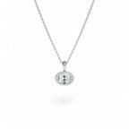 1 CTW 14K West to East Oval Shape Lab Grown Diamond Charm - view 2