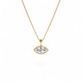 1 CTW 14K West to East Marquise Shape Lab Grown Diamond Charm by Orlina Fine