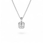1 CTW 14K Lab Grown Bezel Set Asscher Cut Diamond Charm - view 2