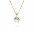 1 CTW 14K Lab Grown Bezel Set Round Diamond Charm by Orlina Fine