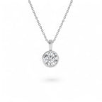 1 CTW 14K Lab Grown Bezel Set Round Diamond Charm - view 2