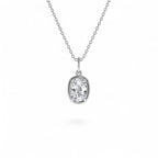 1 CTW 14K Cushion Cut Lab Grown Diamond Pendant Necklace - view 2