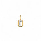 1 CTW 14K Emerald Cut Lab Grown Diamond Pendant Necklace - view 4