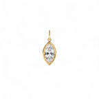 1 CTW 14K Marquise Shape Lab Grown Diamond Pendant Necklace - view 4