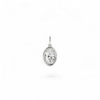 1 CTW 14K Oval Shaped Lab Grown Diamond Pendant Necklace - view 3