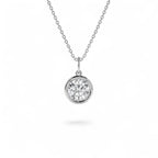 1 CTW 14K Round Shaped Lab Grown Diamond Pendant Necklace - view 2