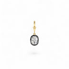 2 CTW 14K Vintage Inspired Elongated Cushion Cut Lab Grown Diamond Charm - view 4