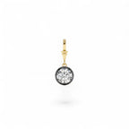 1.50 CTW 14K Vintage Inspired Round Shape Lab Grown Diamond Charm - view 4