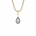 2 CTW 14K Vintage Inspired Pear Shape Lab Grown Diamond Charm by Orlina Fine