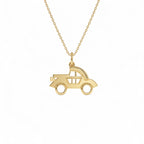 14k Car Charm Necklace by Orlina Fine