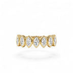 0.90 CTW 14K Marquise Shaped Lab Grown Diamond Band by Orlina Fine