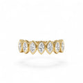 0.90 Ctw 14k Marquise Shaped Lab Grown Diamond Band by Orlina Fine