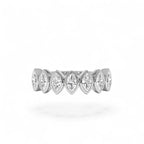 0.90 CTW 14K Marquise Shaped Lab Grown Diamond Band - view 2