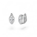 1.55 CTW 14K Lab Grown Marquise Diamond Bezel Statement Earrings - view 2