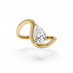 14K 1 CTW Pear Shape Lab Grown Diamond Ring by Orlina Fine