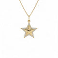 14k Diamond Star Charm by Orlina Fine