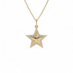 14k Diamond Star Charm by Orlina Fine