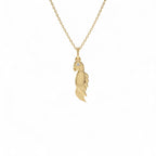 14k Bird Charm with Diamond Accent by Orlina Fine