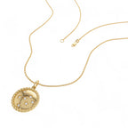 14k Star Setting Diamond Star Charm - view 3