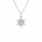 14k Twisted Gold Diamond Starburst Charm - view 2