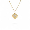 14k Diamond Geometric Charm by Orlina Fine