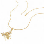 14k Diamond Bee Charm - view 3