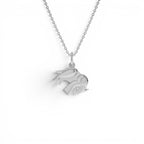 14k Lucky Elephant Charm Necklace with a Diamond - view 2