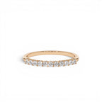 0.30ctw 14K Eleven Stone Basket Setting Lab Grown Diamond Wedding Ring - view 3